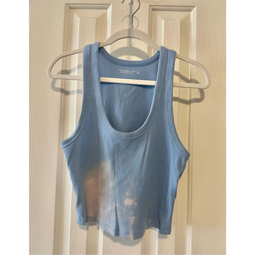 Smokey blue Abercrombie tank top size L